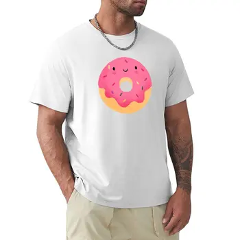 Feliz donut T-Shirt em branco t-shirts T-shirt curta Estética roupas Oversized t-shirt mens campeão t-shirts