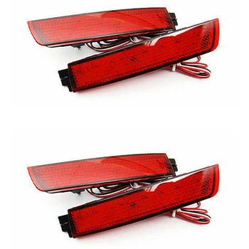 2X com Lente Vermelha do pára-choques Traseiro, Refletor LED da Lâmpada da Cauda Luz de Freio Para o Nissan Juke Murano Busca Sentra Infiniti FX35 265605C000