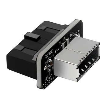 USB3.0 19P/20P TIPO-E Painel Frontal, TIPO de Placa-C Porta de Inserção Conversor de Plug Max Velocidade de Transmissão de 10 gbps para placa-mãe