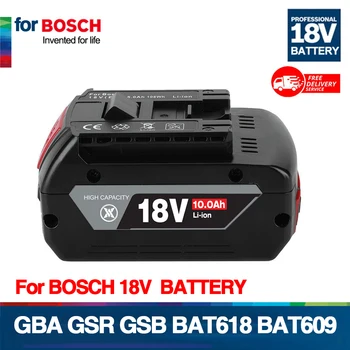 NOVO 18V 10Ah bateria Recarregável Li-Ion Bateria Para Bosch 18V de Potência Ferramenta de Cópia de segurança de 6000mah Portátil Substituição BAT609 Luz Indicadora