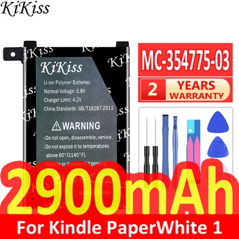 KiKiss Para o Amazon Kindle PaperWhite S2011-003-S 58-000008 MC-354775-03 DP75S Bateria MC-354775-03 58000008 2900mAh + Free Tools