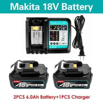 Novo BL1860 18650 Recarregável Bateria 18V 6.0 Ah íon de Lítio para Makita Bateria 18v BL1840 BL1850 BL1830 BL1860B LXT Ferramenta de Poder