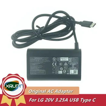 Original 65W adaptador USB-C 20V 3.25 UM Adaptador AC/DC para LG grama 15Z90Q 16Z90Q 17Z90Q 16Z95PD 17Z90P-K. ADC9U1 AADT-65DSU-D03-2 Carregador