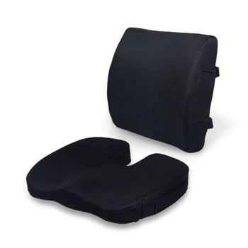Almofada Do Assento Com Alça Ajustável-Coxins Da Cadeira Para Alívio Da Dor Ciática-Com Capa Lavável