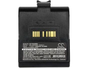 Impressora portátil de Bateria Para TSC 15200314 98-0520022-10LF A4L-52052002 Alfa 4L de Capacidade 5200mAh / 38.48 Wh Cor Preto 7.40 V