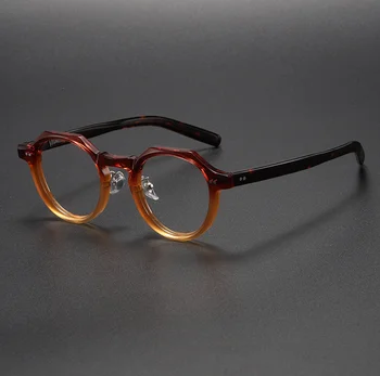 Qualidade Superior De Acetato De Óculos De Armação Vintage Homens Óptico De Óculos De Prescrição De Óculos Retro Mulheres Espetáculo