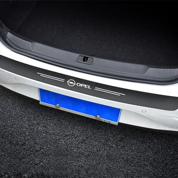 1pc carro de fibra de carbono no porta-malas do carro Adesivos Para carro automóvel opel