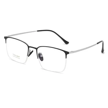 55mm Liga Metade Rim Óculos de Armação Homens Prescrição de Óculos, e os Homens de Negócios de Moda Armações de Óculos 6122
