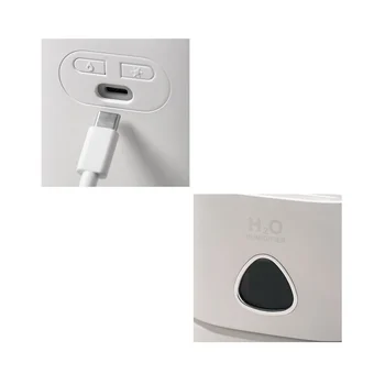 Portátil Mini Difusor USB Humidificador do Ar Óleo de Noite, Luz de Névoa Fria Maker Pulverizador de Presente Preta