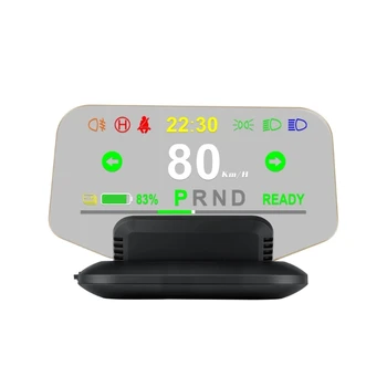 GPS HUD Head Up Display LED Velocímetro Smart Digital de Condução Aviso de excesso de velocidade Alarme de Lembrete para o Modelo 3 de Acessórios de Carro
