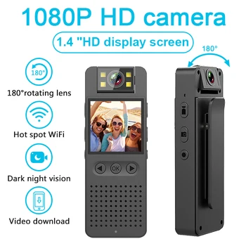 CS06 Mini HD Corpo da Câmera 1080P Câmera de Esportes Hotspot wi-Fi 1.4 polegadas com Visão Noturna Infravermelha Gravador de Câmara de Vídeo