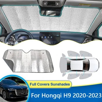 Para Hongqi H9 2020 2021 2022 2023 Janela Do Pára-Brisa A Viseira De Sol Do Cobre Guarnição Sunproof Cortinas Toldos Proteção De Acessórios Para Carros