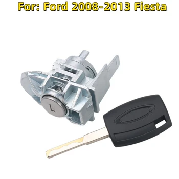 FLYBETTTER OEM Porta da Esquerda Cilindro da Fechadura da Porta Automática de Bloqueio do Cilindro Para a Ford 2008-2013 Fiesta Com 1Pcs Chave
