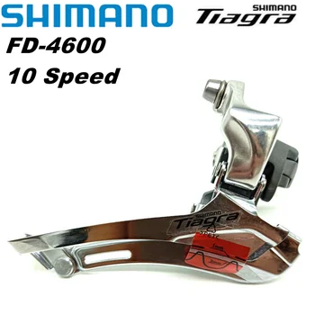 Shimano Tiagra FD-4600 10 Velocidade Desviador Dianteiro de Solda, No Tipo de Prendedor de 31,8 mm 34.9 mm 4600 Estrada de Bicicleta Para Passeio Relaxante e Moto