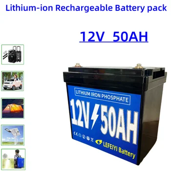 Novo 12V 50000mAh Lithium Lon Bateria Built-In BMS,Para Pulverizador, Veículo Elétrico, Lâmpada LED de Bateria