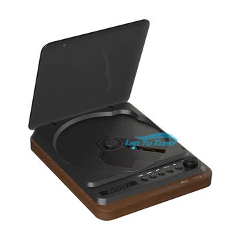 Mini Leitor de CD Portátil hi-fi de Madeira Retro CD Walkman Bluetooth 4.2 Bateria de Grande Capacidade de Suporte de Controle Remoto Infravermelho Player