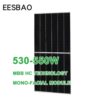 Módulo Solar fotovoltaico módulo 535W 540W 550W de silício monocristalino painel solar, sistema de geração de energia para uso doméstico