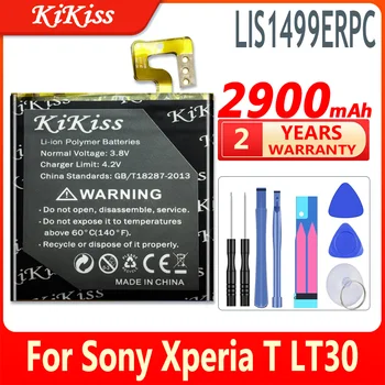 KiKiss LIS1499ERPC 2900mAh Bateria para Sony Xperia T TL LT30 LT30i LT30P LT30H LT30a Telefone Móvel
