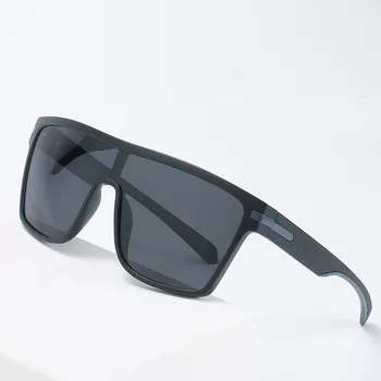 Moda Óculos Polarizados Quadrado Oversized Anti-Brilho Driver de Espelho de Óculos de Sol para Homens Mulheres Óculos Masculino Feminino