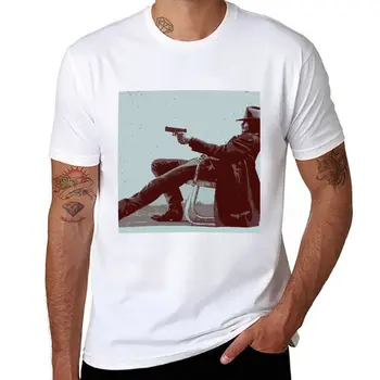 Novo Raylan Givens 5 T-Shirt de grandes dimensões t-shirt de roupas bonito mens gráfico t-shirts
