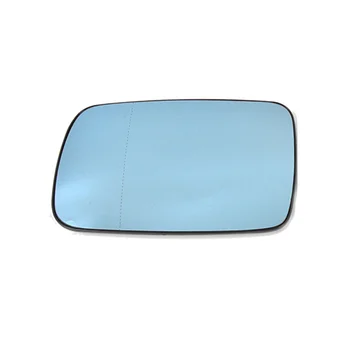 1Pair do Rearview do Carro Porta do Lado do Espelho Azul Lente de Vidro Aquecido para BMW E46 E65 E66 E67 2001-2008 51167028427 51167028428