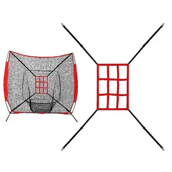 Beisebol-Alvo Líquido 9-grelha de rede Alvo Melhorar Habilidades de Beisebol com Ajustável Zona de Strike rede Alvo para Pitching de Bater