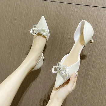 4.5 cm de Moda de Sandálias de Salto Baixo com Strass Feminino Tornozelo Envoltório Banquete de Mulheres do Partido Damasco Sapatos 41 42 43