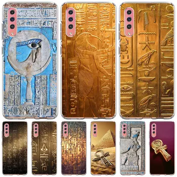 Case para Samsung Galaxy A10 A50 A50s A20 A30s A10s A20e A70 A70s A30 A20s A40 Macio Telefone de TPU Capa Egito Nefertiti Anubis Ankh
