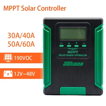 MPPT Controlador de Carga Solar 12V a 24V, 36V 48V de mudança Automática de Painel Solar, Regulador De Lítio Carregador de Bateria
