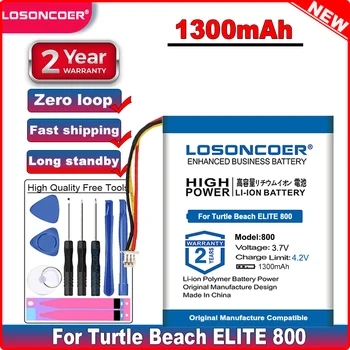 LOSONCOER de Boa Qualidade Bateria de 1300mAh P803040 Bateria para Turtle Beach ELITE 800 Fone de ouvido Elite 800X