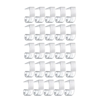 25 Tabela Peça de Contorno Clips de Plástico, Toalha de mesa Clipes de PVC Transparente Para Reunião do Partido ao ar livre Indoor Eventos