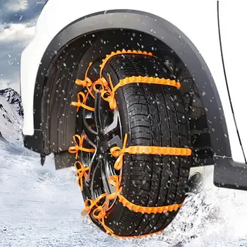 10Pcs Carro Correntes de Neve Forte Aperto de Espessamento de Condução Segura do Automóvel de Inverno de Pneus Rodas Correntes para Neve Para SUV