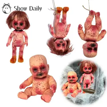 Halloween Assustador Sangue Doll Fantasma Dia Renascimento Zumbi Infantil Do Bebê Horror Decoração Da Casa Assombrada, Adereços Crianças Presentes Decoração Para Uma Festa
