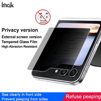 Imak Tela Cheia de Privacidade, Anti-Spy Vidro Temperado Para Samsung Z Flip5 5G Protetor de Tela do Filme de Proteção versão Completa