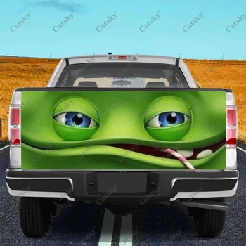 Expressão dos desenhos animados Carro Personalizado Cauda Tronco Proteger o Adesivo Decalque de Carro, Capa de Corpo Inteiro Decoração Autocolante para JIPE Off-road, a Picape Automóveis