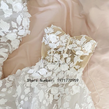 Lindo Sem Alças De Vestidos De Noiva Para Mulheres Princesa Apliques De Laço Elegante Vestidos De Noiva Com Tule Macio Robe De Mariée 2023