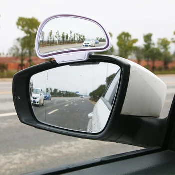 Espelho Do Carro 360 Graus Ajustável Ampla Lado Traseiro Ponto Cego Snap Para O Espelho Retrovisor Para Carro Megane 4 Acessórios