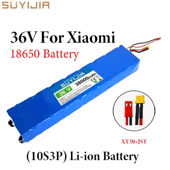 Original 36V 38Ah Bateria para o Xiaomi Mijia M365 36V 38000mAh Baterias Scooter Elétrico W/ BMS Placa de Alta Potência de Pilhas 18650