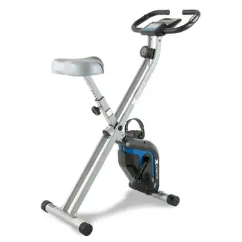 Fitness FB160 Dobrável Compacto Bicicleta Estacionária com Sensores de frequência Cardíaca e Grandes Assento Acolchoado