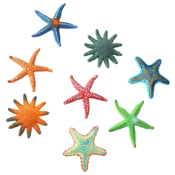 8 Pcs de Enchimento de Animais marinhos Figuras Estrelas Piscina Modelos de Mergulho Brinquedos de Mergulho Criatura Garoto de Praia do Oceano Polvo Mar-estrelas Estatueta Decoração