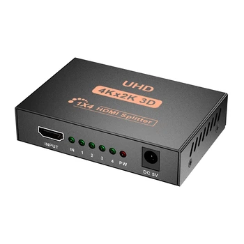 4K 1X4 Splitter HDMI 1 Porta 4 HDMI Duplicar/Eléctrico Alimentado por USB o Divisor para PS5 (de Um a Quatro Saídas)