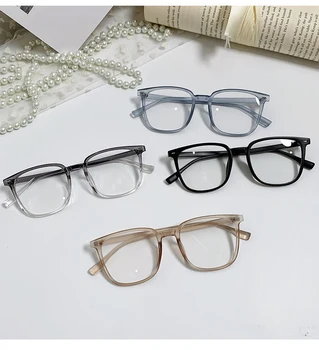 Novo Quadro Preto Moda Retro Quadrado Fêmea Anti-azul de luz de Proteção para os Olhos Masculinos Computador Óculos