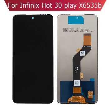 Para Infinix Quente 30 Jogar X6535b Substituição de monitor Com Painel de Toque Digitador da Tela de LCD de Peças de Reparo