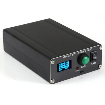 Terminado ATU-100 1.8-50MHz ATU-100mini Automática Sintonizador de Antena por N7DDC 7x7 + Mini 0.96 OLED + Metal +1350MA Bateria