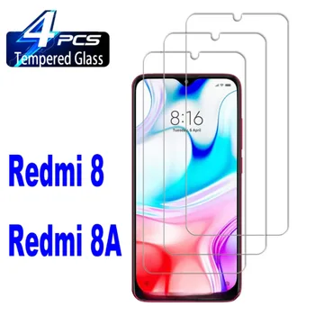 4Pcs Full HD Tampa de Vidro Temperado Para Xiaomi Redmi 8 8A 7 9 10 9A 9C Protetor de Tela Para Xiaomi 10X 10C 12C Protetor de Tela
