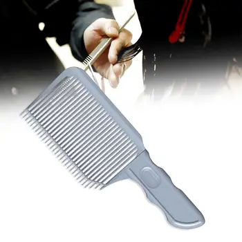 Curva de Posicionamento Pente Portátil Corte de cabelo, Acessórios de Mistura de Topo Plano Pente para Cabeleireiros Salão de Casa, Barbearia, Cabeleireiro Ferramenta
