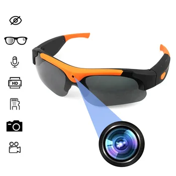 Mini Invisível Câmera, Ação de Óculos de sol de Tirar Foto, Prova UV de Desporto ao ar livre Bicicleta de Ciclismo de 1080P HD S-SB Gravador de Vídeo da Câmera de vídeo TF