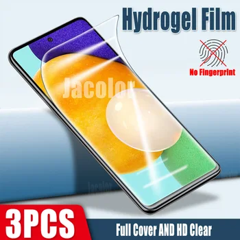 3PCS de Hidrogel Suave Película Para Samsung Galaxy A52 A72 A52s A02s A32 A42 A12 A22 5G 4G Samsun A 52 52S 72 Água-Gel Protetor de Tela