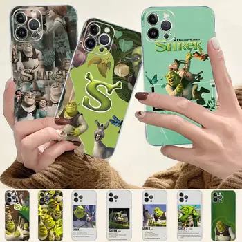 LVTLV S-Shreks Caso de Telefone Para o iPhone 14 11 12 13 Mini Pro XS Max. Tampa 6 7 8 Plus X XR 2020 SE Funda Shell