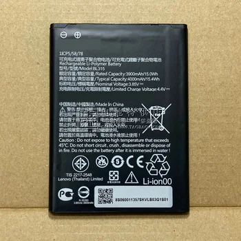 Para Lenovo A7 Bateria do Telefone Móvel Bl315 Bateria L19111/E6107le Placa de Bateria de 4000mah
